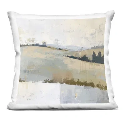 Stupell Industries Abstract Hillside Slope Decorative Printed Throw Pillow, Design By Elara Yasna In Tan