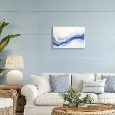Stupell Industries Abstract Indigo Mist Wall Plaque, Design By Andrea Haase In Blue