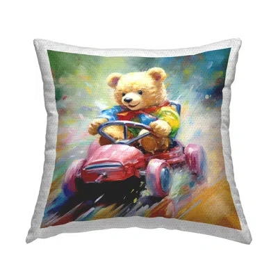 Stupell Industries Abstract Indoor/outdoor Throw Pillow In Multi-color