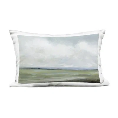 Stupell Industries Abstract Mountain With River Outdoor Printed Pillow, Design By Jacob Q