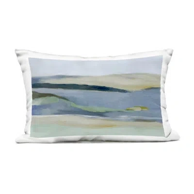 Stupell Industries Abstract Mountain With River Outdoor Printed Pillow, Design By Jacob Q