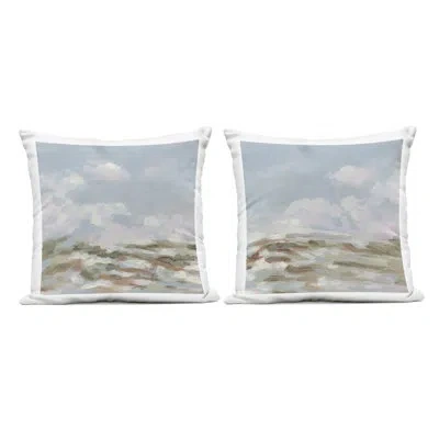 Stupell Industries Abstract Northern Clouds 2 Piece Outdoor Printed Pillow Set, Design By June Erica Vess
