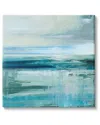 Stupell Industries Abstract Ocean Horizon Modern Nautical Painting Blue Green Stretched Canvas Wall Art By N In Blue