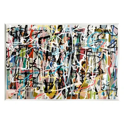 Stupell Industries Abstract Paint Splatter Composition Canvas Wall Art Design By Angel Estevez In Multicolor