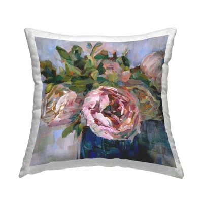 Stupell Industries Abstract Rose Bouquet Printed Throw Pillow Design By Borcherding