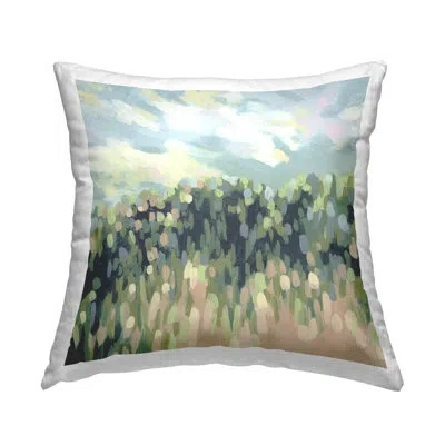 Stupell Industries Abstract Rural Plants Decorative Printed Throw Pillow Design By June Erica Vess In Green
