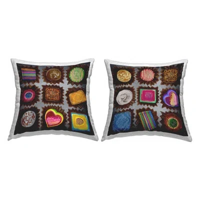 Stupell Industries Abstract Throw Pillow In Brown