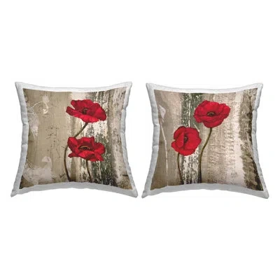 Stupell Industries Abstract Throw Pillow In Red