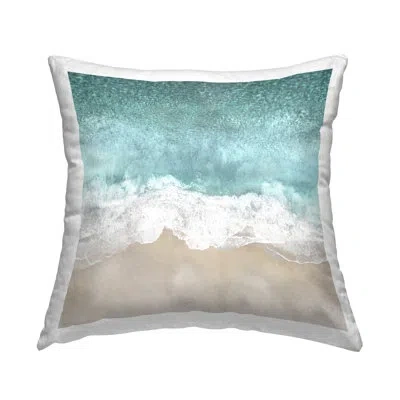 Stupell Industries Aerial Beach Waves View Printed Throw Pillow Design By Maggie Olsen