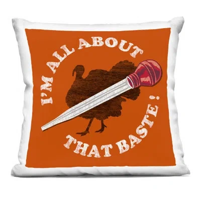 Stupell Industries All About That Baste Decorative Printed Throw Pillow Design By Jedco Brands, Inc. In Orange