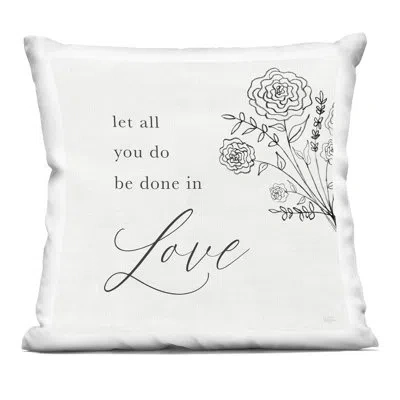 Stupell Industries All Things Through Christ Decorative Printed Throw Pillow, Design By Val Rhodes