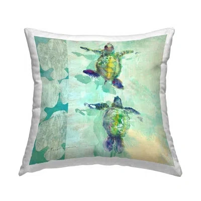 Stupell Industries Aquatic Swimming Baby Turtles Printed Throw Pillow Design By Evelia Designs