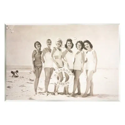 Stupell Industries Au-475-giclee Seashore Sirens Vintage Photography Photograph In Mdf