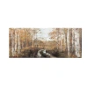Stupell Industries Autumn Birch Tree Grove Scenery Canvas Art In Brown