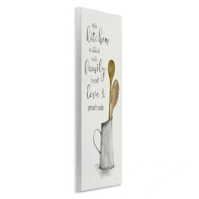 Stupell Industries Az-747-wood This Kitchen Family Phrase By Carol Robinson In Beige
