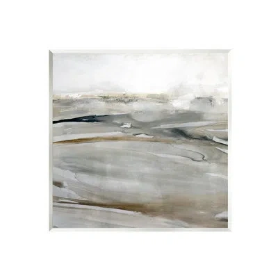 Stupell Industries Ba-228-wood Abstract Gray Landscape In Brown
