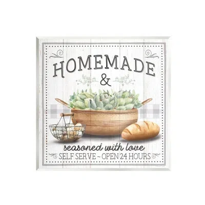 Stupell Industries Bb-001-wood Homemade Kitchen Still Life By Elizabeth Tyndall In Off-white