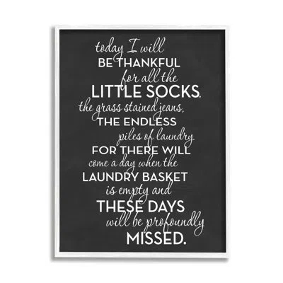 Stupell Industries Bb-595-framed Family Parenting Phrase By Lettered And Lined Single Picture Frame Print On Canvas In Coastal White Framed Giclee