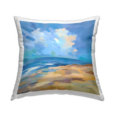 Stupell Industries Beach Shore Abstract Landscape Printed Throw Pillow Design By Silvia Vassileva