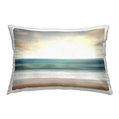 Stupell Industries Beach Sunrise Shore Outdoor Printed Pillow By Susan Arnot In Beige
