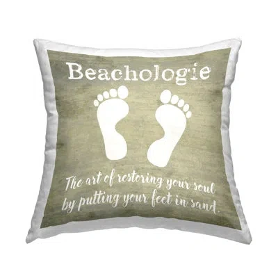 Stupell Industries Beachologie Definition Phrase Printed Throw Pillow Design By Graffi*tee Studios