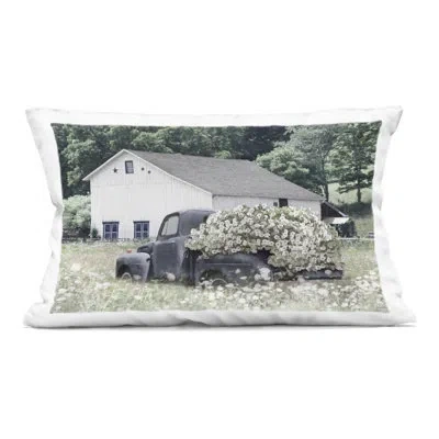 Stupell Industries Bed Full Of Blossoms Decorative Printed Throw Pillow, Design By Lori Deiter, 14 X 7 X 20 In Green