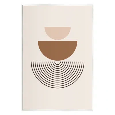 Stupell Industries Beige Boho Geometric Wall Plaque Art Design By Lsr Design Studio