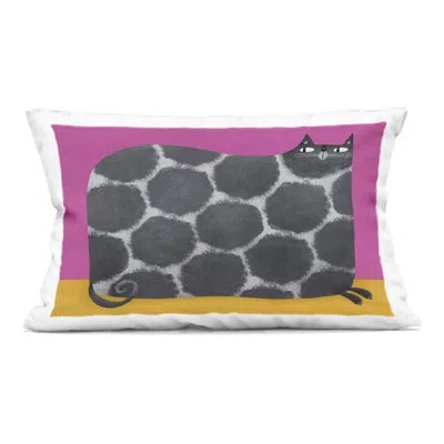 Stupell Industries Big Spots On Cat Decorative Printed Throw Pillow, Design By Gabriela Avila, 14 X 7 X 20 In Pink