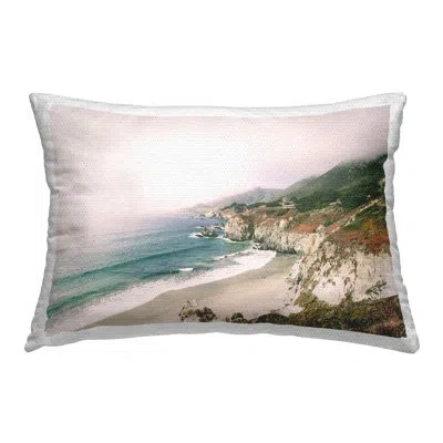 Stupell Industries Big Sur Coast View Outdoor Printed Pillow By Sisi And Seb In Blue