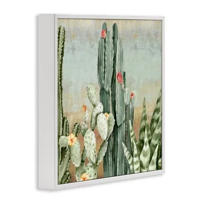 Stupell Industries Bloom Among Thorns Framed Giclee, Design By Luna Mavis In Coastal White Framed Giclee