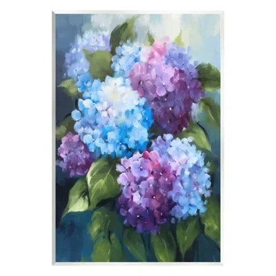 Stupell Industries Blue & Purple Hydrangeas On Mdf By Ziwei Li Print