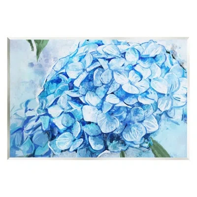 Stupell Industries Blue Hydrangea Blossom Leaves Giclee Art By Ziwei Li In Wood