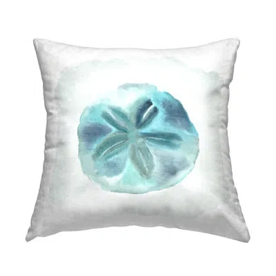 Stupell Industries Blue Sand Dollar Beach Sea Life Animal Printed Throw Pillow Design By Kim Allen