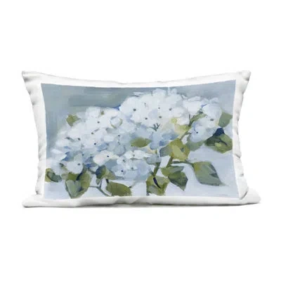 Stupell Industries Blue Spring Cottage Hydrangeas Outdoor Printed Pillow Design By Katrina Pete