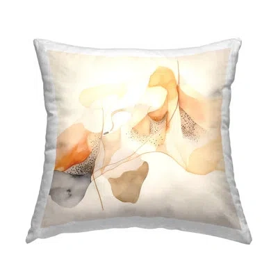 Stupell Industries Blush Fluid Abstraction Decorative Printed Throw Pillow Design By Irena Orlov In Orange