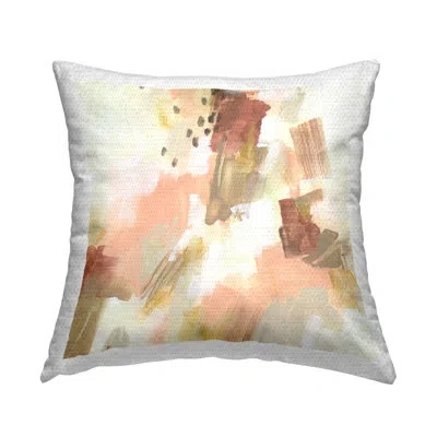 Stupell Industries Boho Speckled Abstract Outdoor Printed Pillow By June Erica Vess In Tan