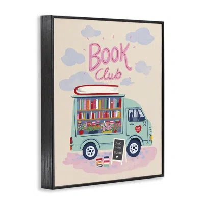 Stupell Industries Book Club Traveling Shop Framed Giclee Art, Design By Be Ni La In Midnight Black Framed Giclee
