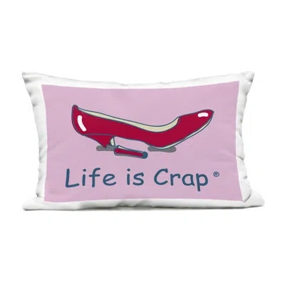 Stupell Industries Broken High Heel Design By Lic Outdoor Printed Pillow In Pink