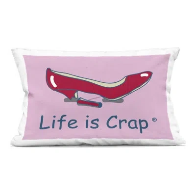 Stupell Industries Broken High Heel Design By Lic Throw Pillow In Pink