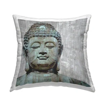 Stupell Industries Buddha Meditating Figure Closed Eyes Concentration Decorative Printed Throw Pillow By Tom Bray