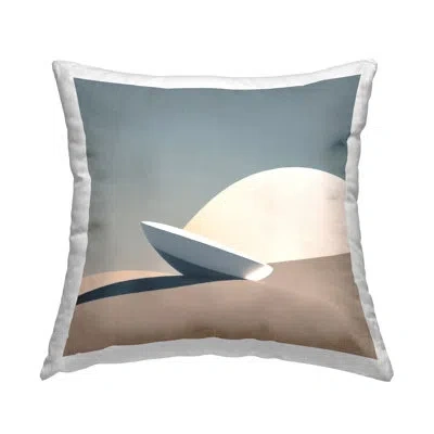 Stupell Industries Buried Space Capsule Decorative Printed Throw Pillow Design By Denise Dundon In Blue