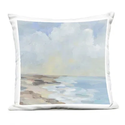 Stupell Industries By The Beach Shore Design By Silvia Vassileva Outdoor Printed Pillow In Blue
