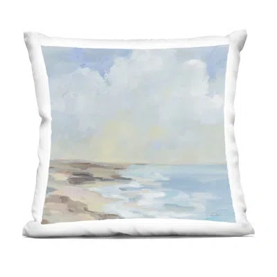 Stupell Industries By The Beach Shore Design By Silvia Vassileva Throw Pillow In Blue