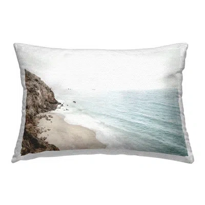 Stupell Industries California Coast Cliffs Outdoor Printed Pillow By Sisi And Seb In Blue