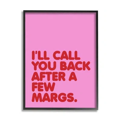 Stupell Industries Call You Back Funny Phrase Floater Frame By House Of Lulu In Jet Black Floater Frame