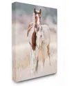 Stupell Industries Calm Horses In Muted Beige Meadow Photograph Stretched Canvas Wall Art By Phburchett In Multicolor