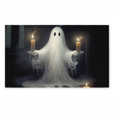 Stupell Industries Candlelit Spectral Ghost Printed Outdoor Door Mat, Design By Lsr Design Studio, 30" In Multi