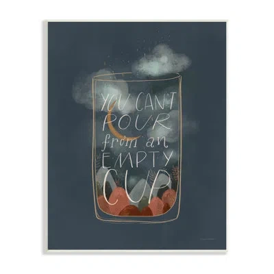 Stupell Industries Can't Pour From Empty Cup Minimal By Rachel Nieman - Graphic Art In Wall Plaque