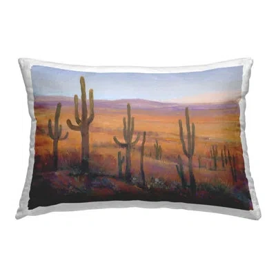 Stupell Industries Canyon Cactus Landscape Decorative Printed Throw Pillow By Tim Otoole In Tan