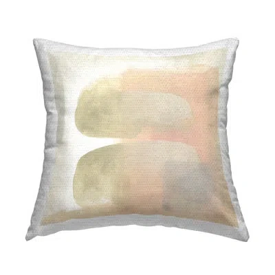Stupell Industries Centric Neutral Shapes Outdoor Printed Pillow By June Erica Vess In Beige